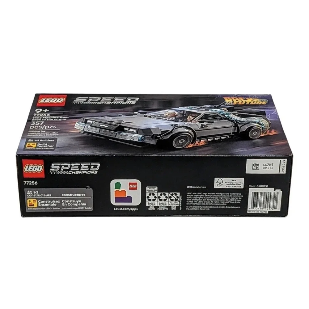 LEGO Speed Champions Back to the Future DeLorean Time Machine Set 77256 NEW